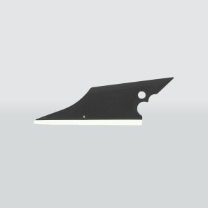 Tool 105-1 - Гострокутова вигонка "Conquistador" чорна з білим кантом (м'якої жорсткості)