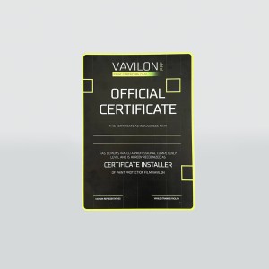 Сертифікат офіційного представника VAVILON